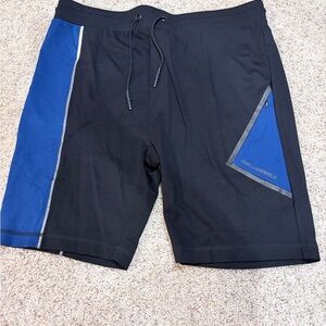 Karl Lagerfeld Drawstring Basketball Shorts XXL Black and Blue Shorts